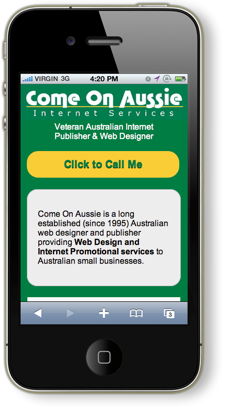 Come On Aussie mobile site